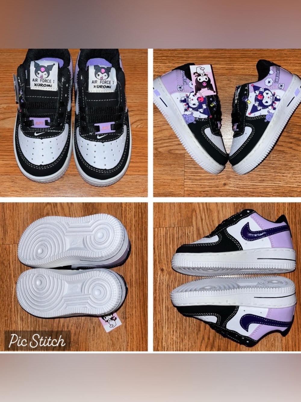 KUROMI CUSTOM LOW TOP AIR FORCE 1s